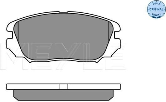 Brake Pad Set, disc brake MEYLE-ORIGINAL: True to OE. 025 244 1519/W