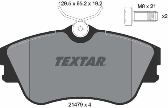Brake Pad Set, disc brake Q+ 2147902