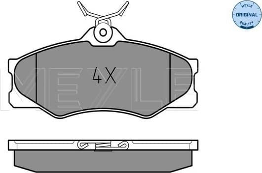 Brake Pad Set, disc brake MEYLE-ORIGINAL: True to OE. 025 209 7919