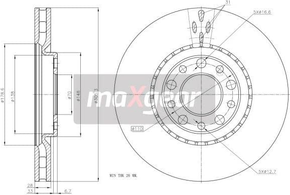 Brake Disc 19-1325