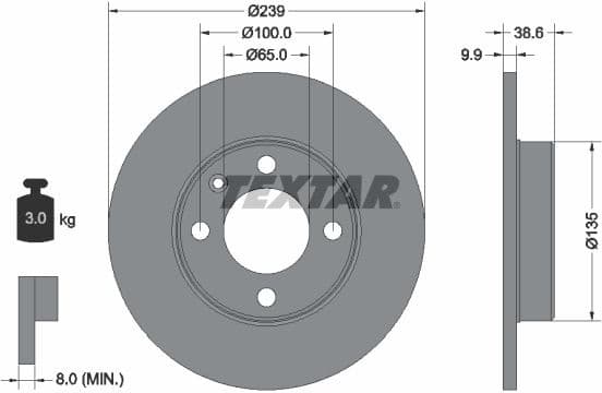 Brake Disc PRO 92009303