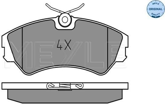 Brake Pad Set, disc brake MEYLE-ORIGINAL: True to OE. 025 201 2419