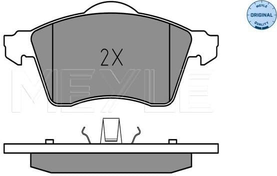 Brake Pad Set, disc brake MEYLE-ORIGINAL: True to OE. 025 218 8319