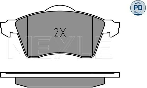 Brake Pad Set, disc brake MEYLE-PD: Advanced performance and design. 025 218 8319/PD - image 2