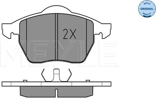 Brake Pad Set, disc brake MEYLE-ORIGINAL: True to OE. 025 219 1119