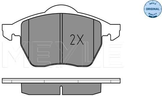 Brake Pad Set, disc brake MEYLE-ORIGINAL: True to OE. 025 219 1119 - image 2