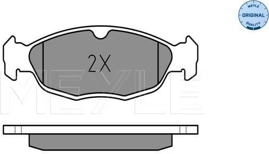 Brake Pad Set, disc brake MEYLE-ORIGINAL: True to OE. 025 205 4716 - image 2
