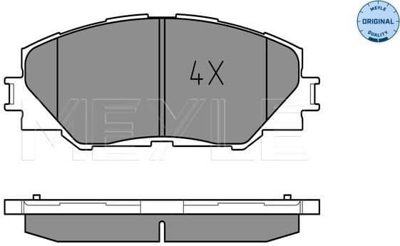 Brake Pad Set, disc brake MEYLE-ORIGINAL: True to OE. 025 243 3717