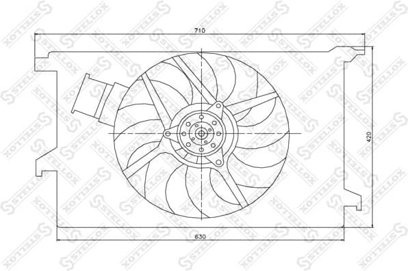 Fan, engine cooling 29-99271-SX