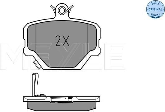 Brake Pad Set, disc brake MEYLE-ORIGINAL: True to OE. 025 219 9915