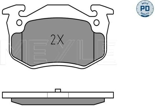 Brake Pad Set, disc brake MEYLE-PD: Advanced performance and design. 025 209 7311/PD