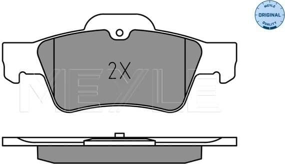Brake Pad Set, disc brake MEYLE-ORIGINAL: True to OE. 025 233 3516 - image 2
