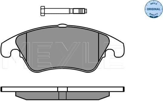 Brake Pad Set, disc brake MEYLE-ORIGINAL: True to OE. 025 243 1019