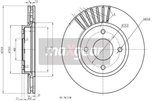 Brake Disc 19-3353