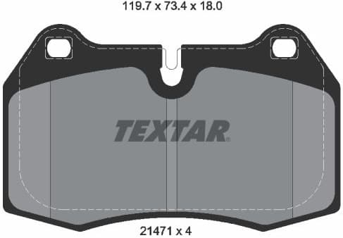 Brake Pad Set, disc brake Q+ 2147102