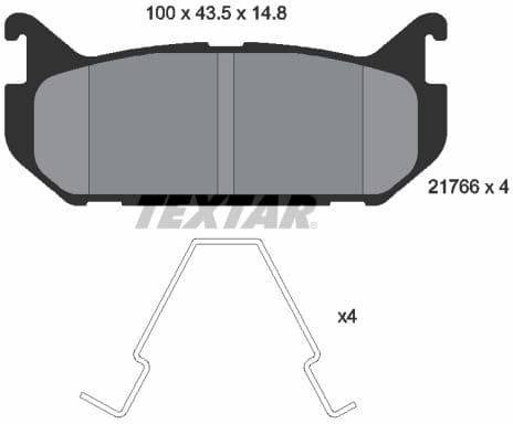 Brake Pad Set, disc brake 2176603