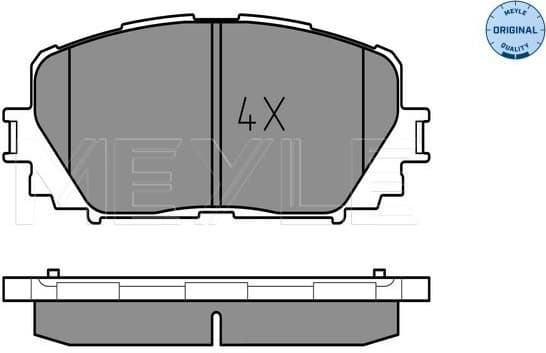 Brake Pad Set, disc brake MEYLE-ORIGINAL: True to OE. 025 247 0817