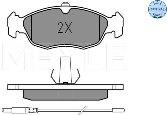 Brake Pad Set, disc brake MEYLE-ORIGINAL: True to OE. 025 218 2717 - image 2