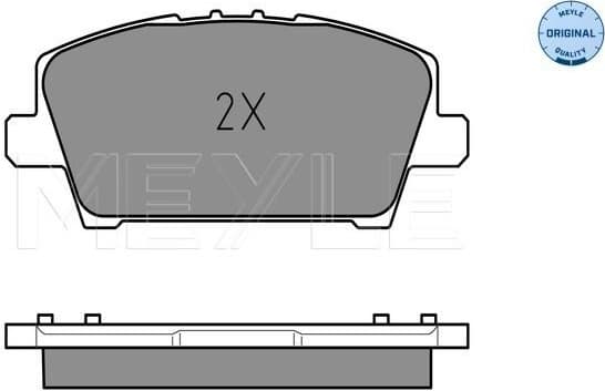 Brake Pad Set, disc brake MEYLE-ORIGINAL: True to OE. 025 240 8717/W - image 2