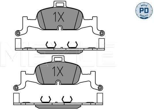 Brake Pad Set, disc brake MEYLE-PD: Advanced performance and design. 025 224 0216/PD