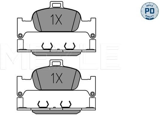 Brake Pad Set, disc brake MEYLE-PD: Advanced performance and design. 025 224 0216/PD - image 2