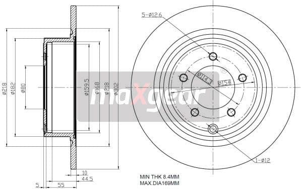 Brake Disc 19-2858 - image 2