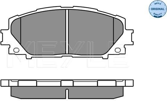 Brake Pad Set, disc brake MEYLE-ORIGINAL: True to OE. 025 243 4717