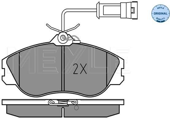 Brake Pad Set, disc brake MEYLE-ORIGINAL: True to OE. 025 211 3819/W - image 2