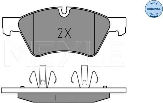 Brake Pad Set, disc brake MEYLE-ORIGINAL: True to OE. 025 239 2221