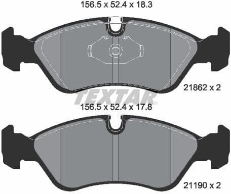 Brake Pad Set, disc brake Q+ 2186201