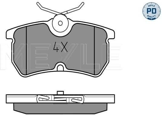 Brake Pad Set, disc brake MEYLE-PD: Advanced performance and design. 025 233 5314/PD