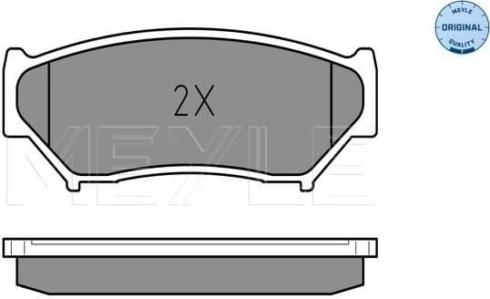 Brake Pad Set, disc brake MEYLE-ORIGINAL: True to OE. 025 219 0715/W - image 2