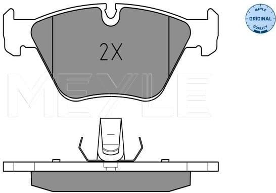 Brake Pad Set, disc brake MEYLE-ORIGINAL: True to OE. 025 231 8320