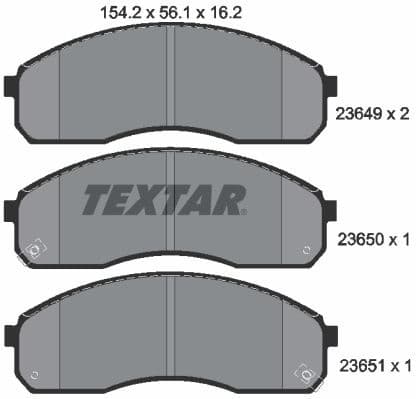 Brake Pad Set, disc brake 2364901