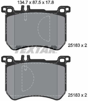 Brake Pad Set, disc brake Q+ 2518301
