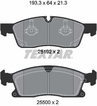 Brake Pad Set, disc brake Q+ 2519202