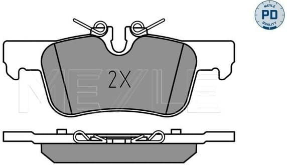Brake Pad Set, disc brake MEYLE-PD: Advanced performance and design. 025 253 3116/PD