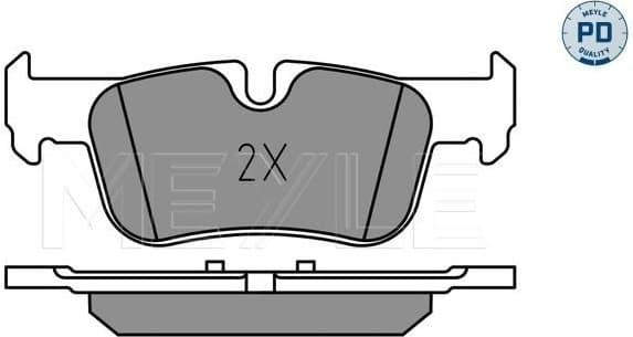 Brake Pad Set, disc brake MEYLE-PD: Advanced performance and design. 025 253 3116/PD - image 2