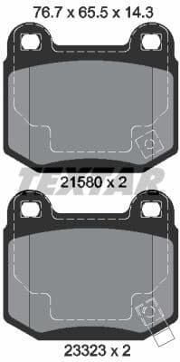 Brake Pad Set, disc brake Q+ 2158001