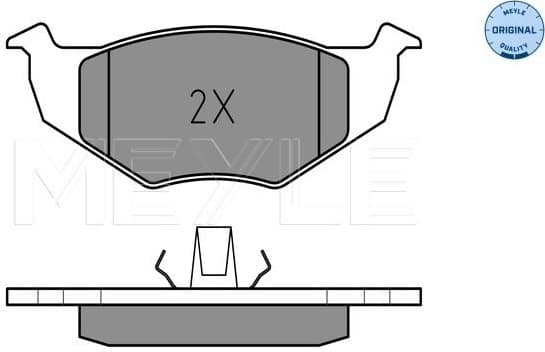 Brake Pad Set, disc brake MEYLE-ORIGINAL: True to OE. 025 218 6617