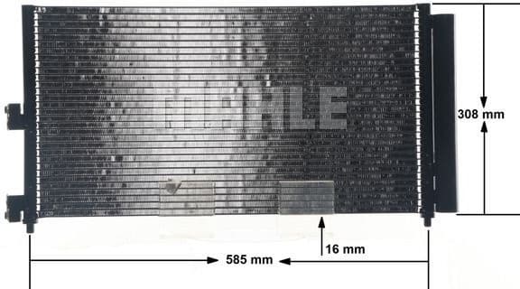 Condenser, air conditioning BEHR AC 372 000S - image 12