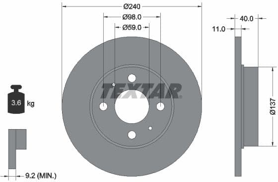 Brake Disc PRO 92061103