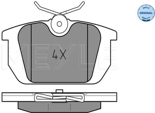 Brake Pad Set, disc brake MEYLE-ORIGINAL: True to OE. 025 211 0314
