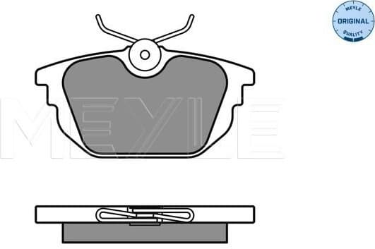 Brake Pad Set, disc brake MEYLE-ORIGINAL: True to OE. 025 231 7714