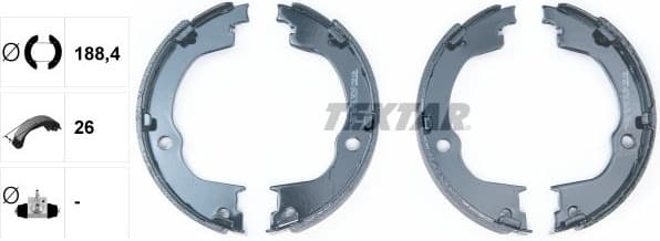 Brake Shoe Set, parking brake 91067100