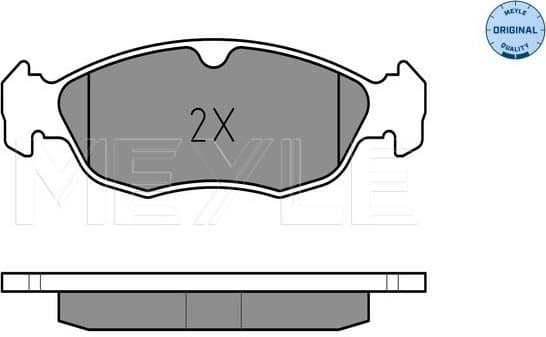 Brake Pad Set, disc brake MEYLE-ORIGINAL: True to OE. 025 214 3017/W