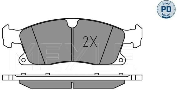 Brake Pad Set, disc brake MEYLE-PD: Advanced performance and design. 025 251 9219/PD - image 2