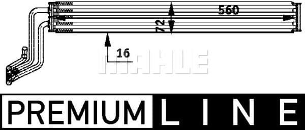 Oil Cooler, steering BEHR *** PREMIUM LINE *** CLC 48 000P