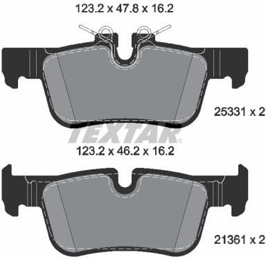 Brake Pad Set, disc brake Q+ 2533101