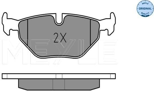 Brake Pad Set, disc brake MEYLE-ORIGINAL: True to OE. 025 216 9117 - image 2